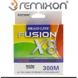 Νήμα Remixon FUSION X8 300m #0.22mm Multicolor